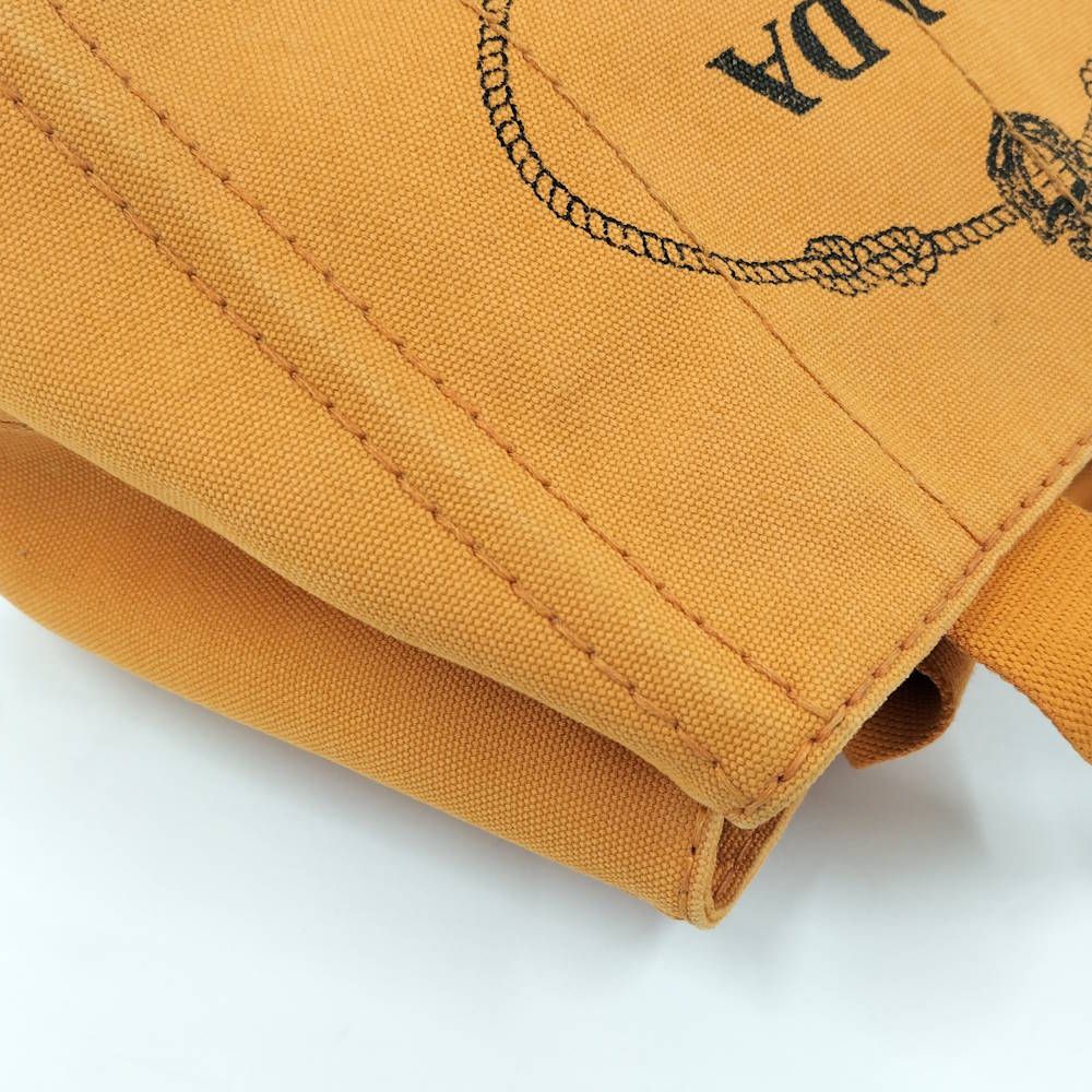 Prada Canapa Handbag Canvas Orange — view 6