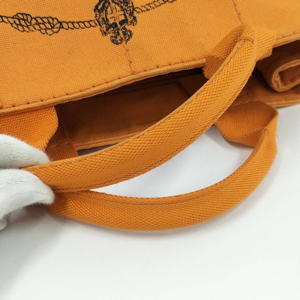 Prada Canapa Handbag Canvas Orange — view 7