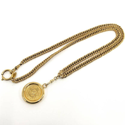 Chanel Coin Necklace Plated Gold — view 3