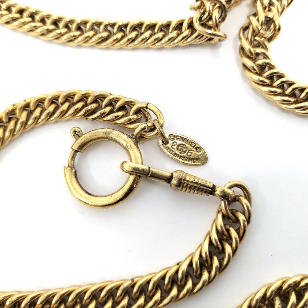 Chanel Coin Necklace Plated Gold — view 5