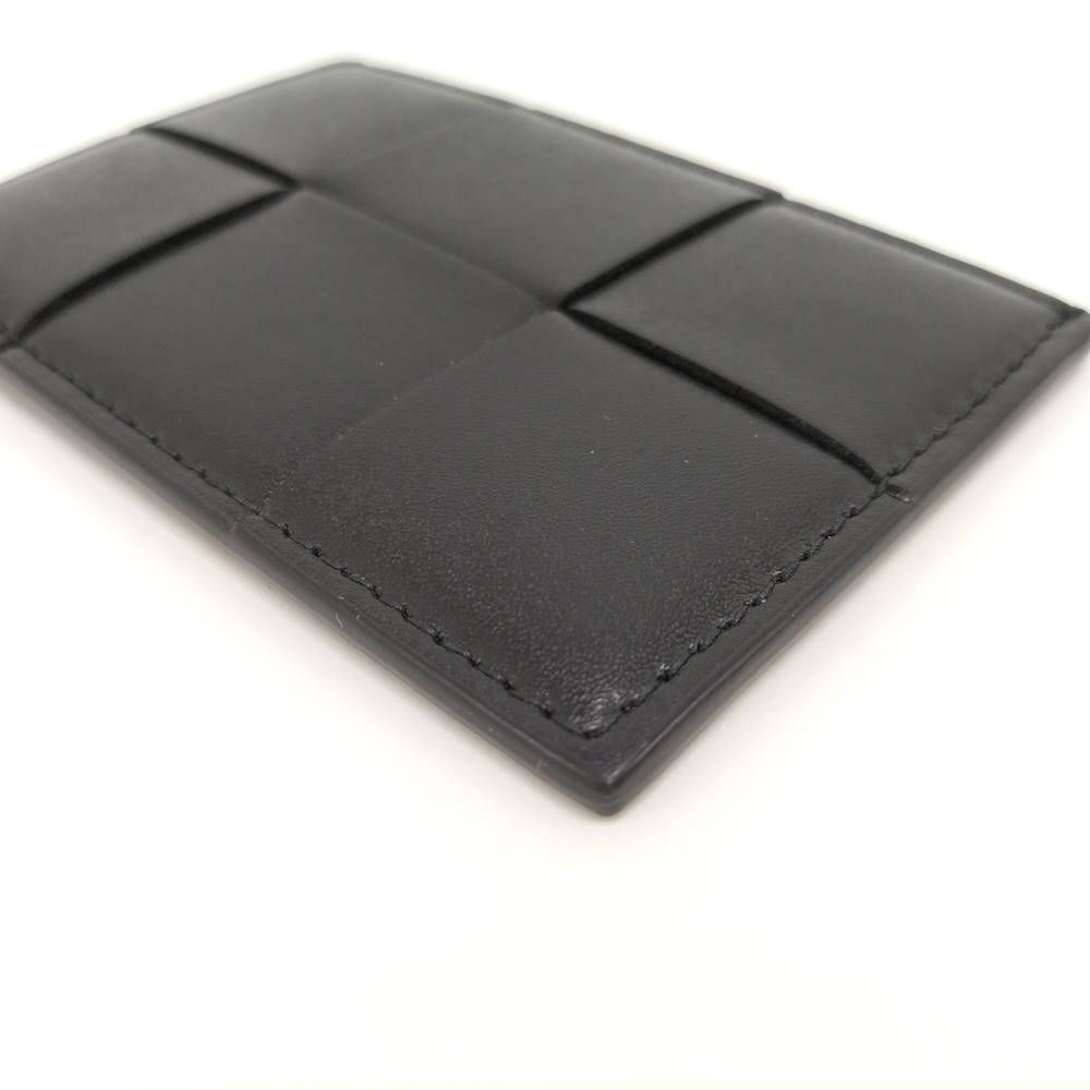 Bottega Veneta Card Case Maxi Intrecciato Leather Black — view 3