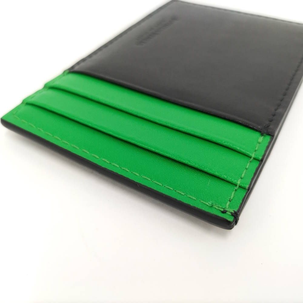 Bottega Veneta Card Case Maxi Intrecciato Leather Black — view 6