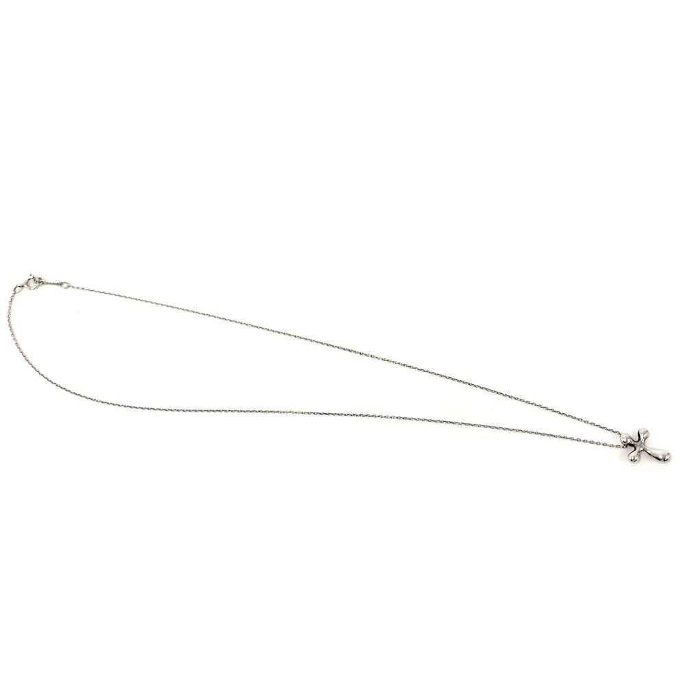 Tiffany & Co Elsa Peretti Small Cross Necklace Silver — view 5