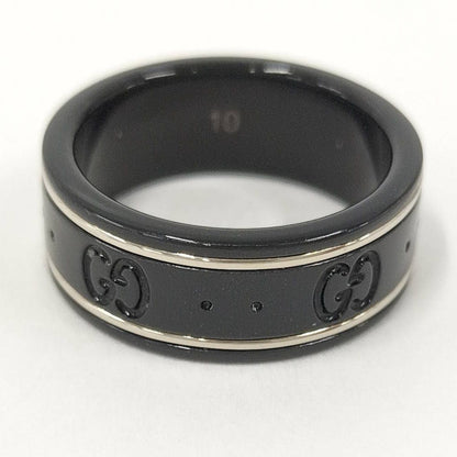 Gucci Icon Ring Ceramic Black Gold — view 3