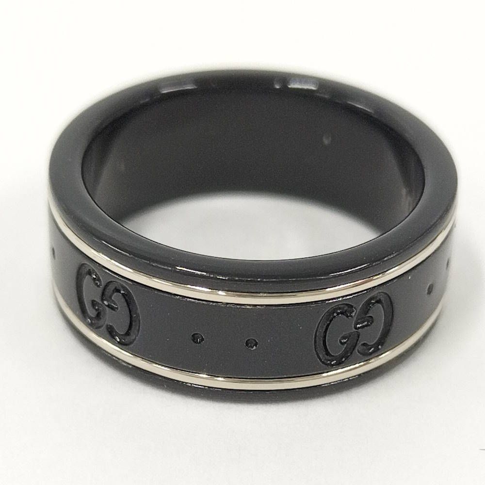 Gucci Icon Ring Ceramic Black Gold — view 4