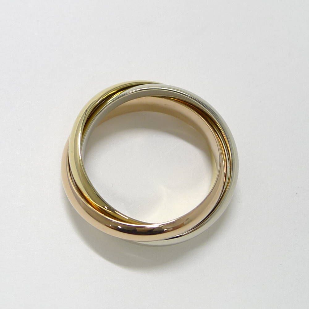 Cartier Trinity Ring YG PG 18k White Gold YG PG Three — view 2