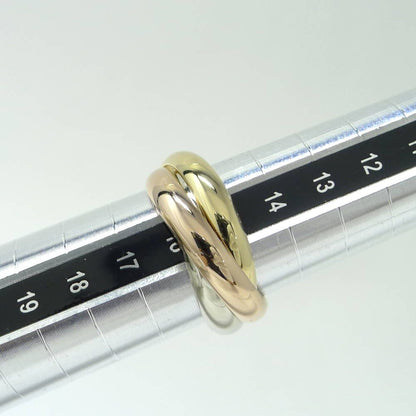 Cartier Trinity Ring YG PG 18k White Gold YG PG Three — view 7