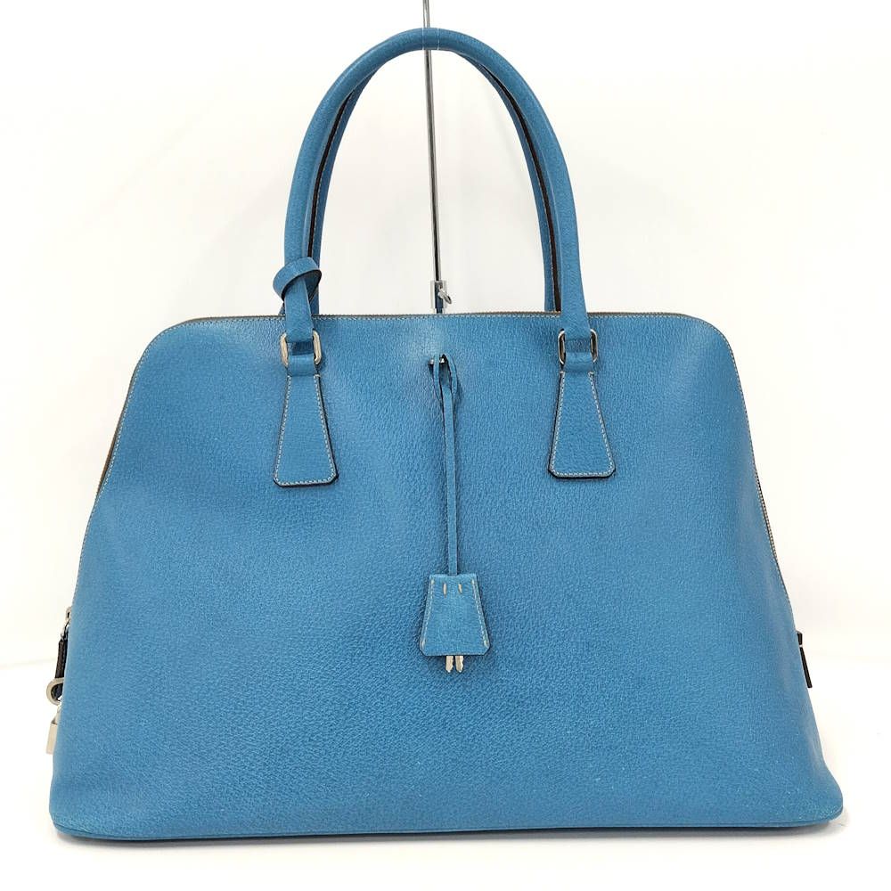 Prada Handbag Leather Blue — view 2
