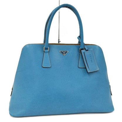 Prada Handbag Leather Blue