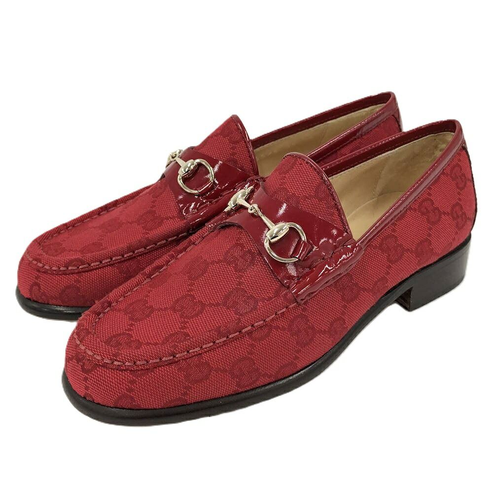 Gucci Loafers Horsebit Canvas 36c
