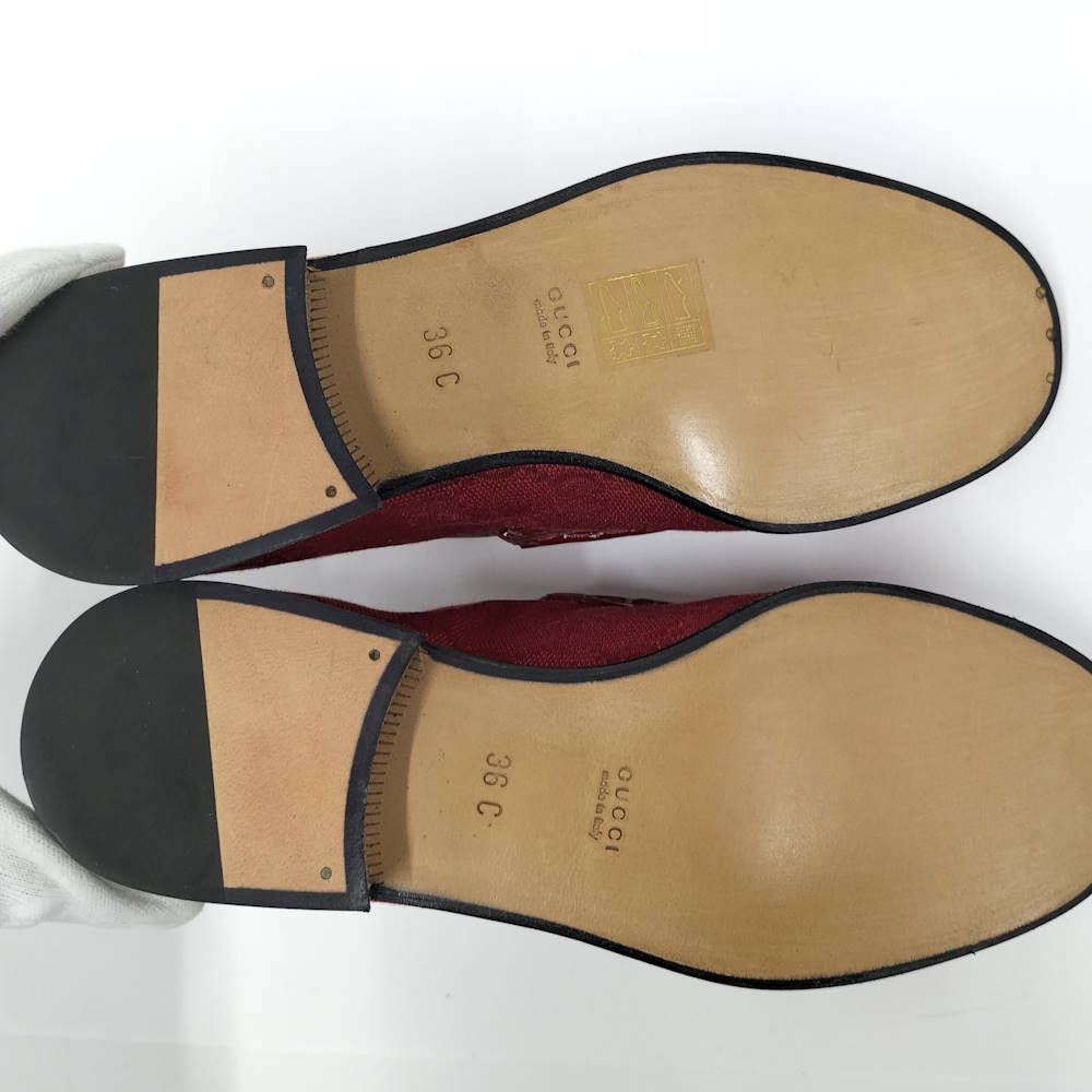 Gucci Loafers Horsebit Canvas 36c — view 9