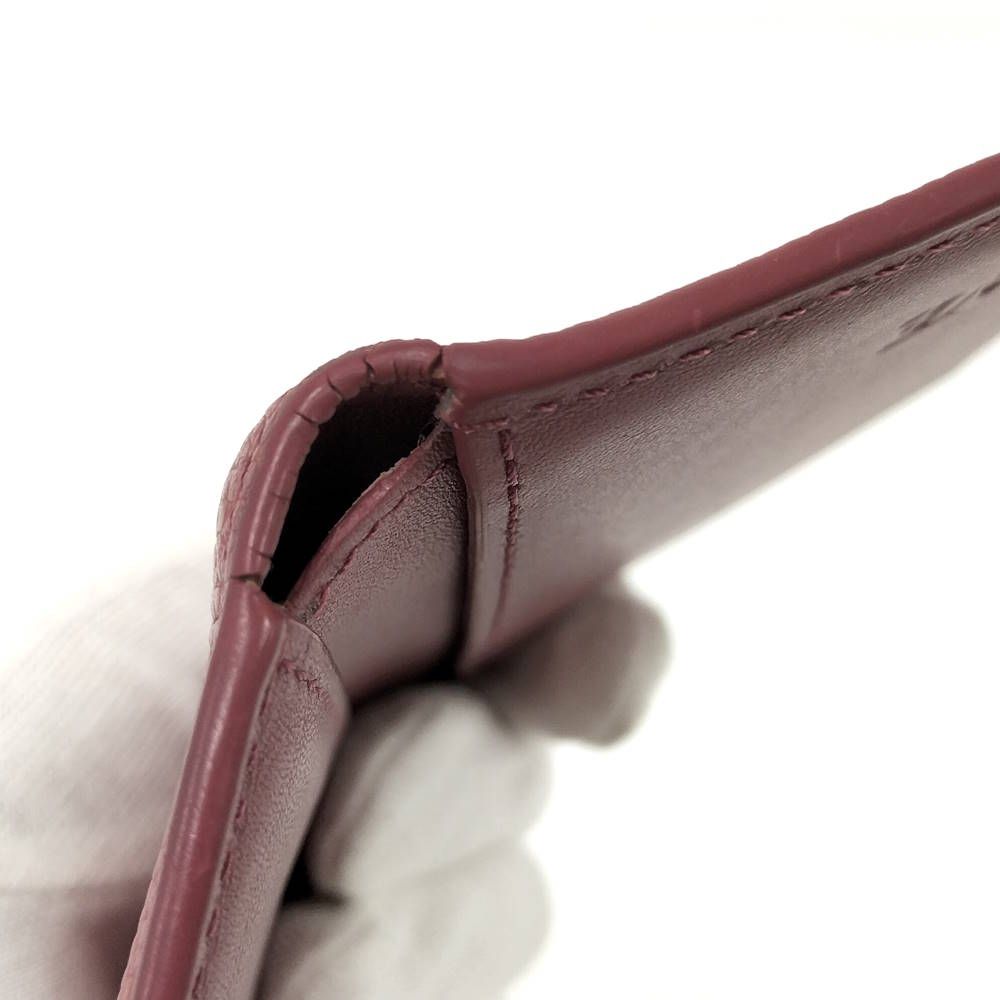 Loewe Trifold Wallet Anagram Leather Pink — view 7
