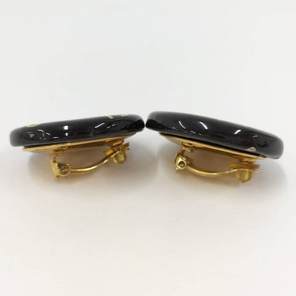 Chanel Earrings Plated Black Gold — view 2