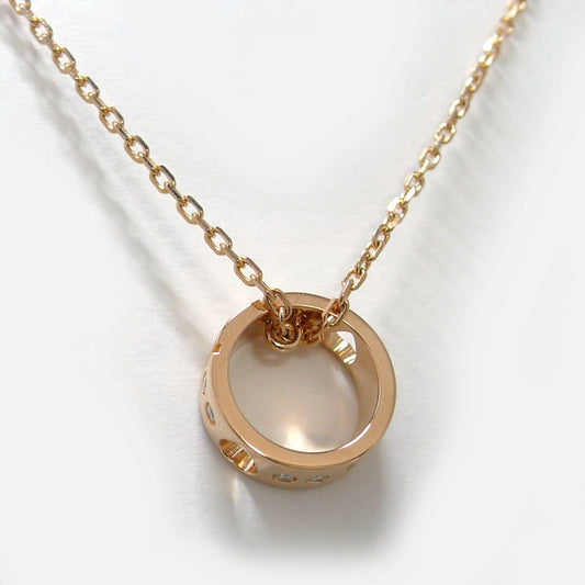 Gucci Necklace Icon Amor 18k Pink Gold Diamond