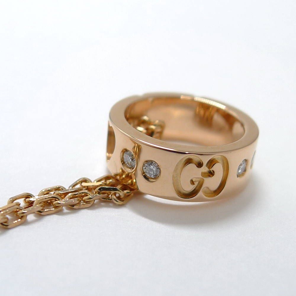 Gucci Necklace Icon Amor 18k Pink Gold Diamond — view 6