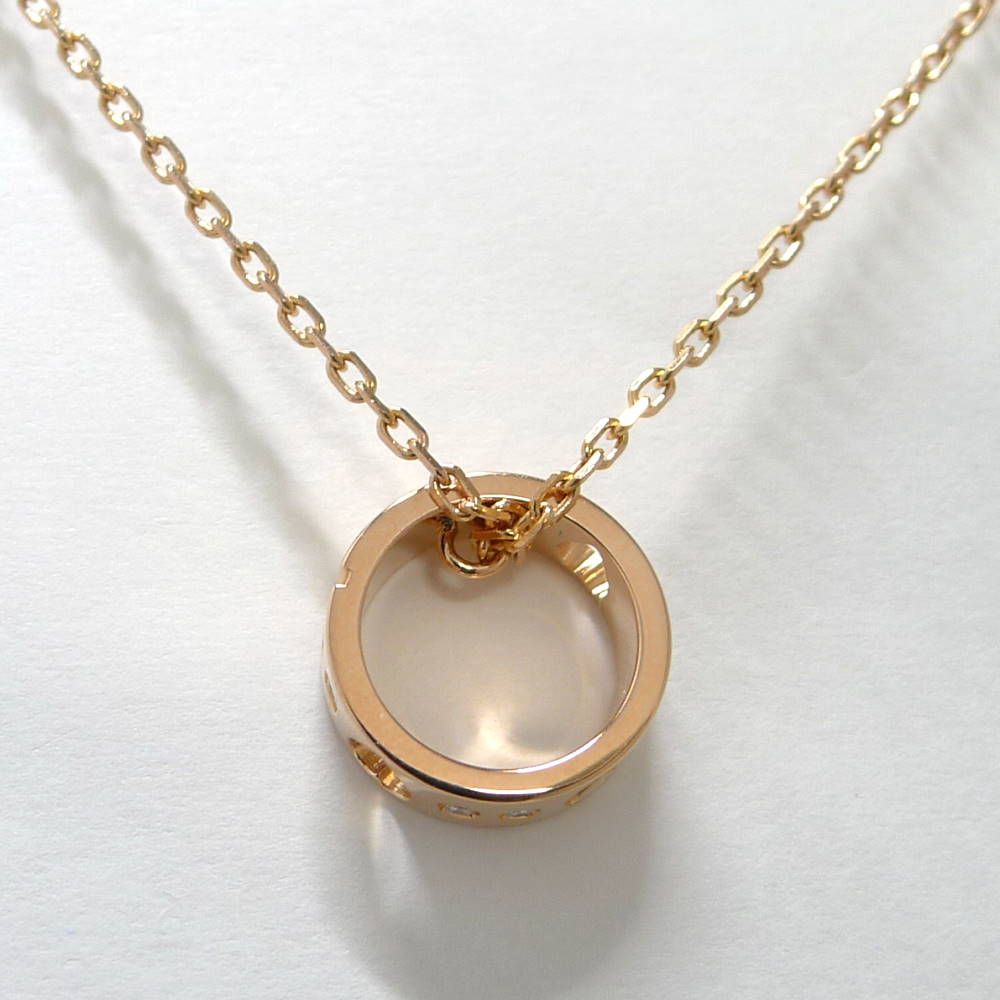 Gucci Necklace Icon Amor 18k Pink Gold Diamond — view 2