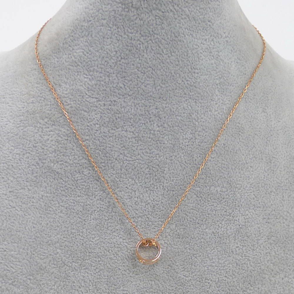Gucci Necklace Icon Amor 18k Pink Gold Diamond — view 8