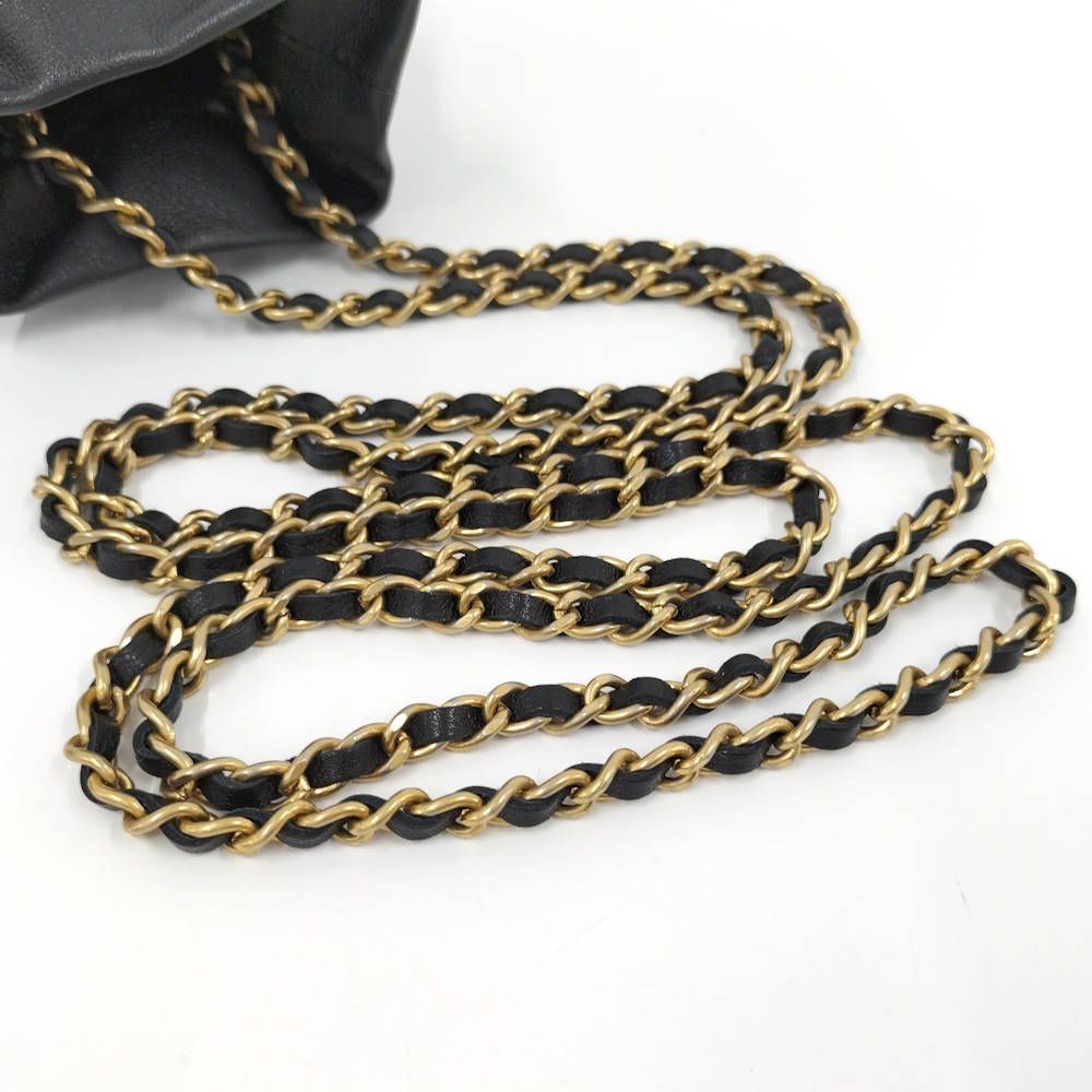 Chanel Mini Cube Chain Shoulder Bag Quilted Lambskin Black — view 5