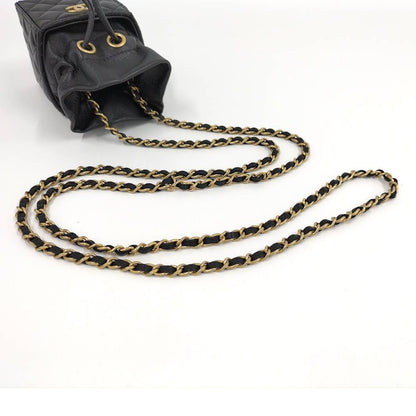 Chanel Mini Cube Chain Shoulder Bag Quilted Lambskin Black — view 4