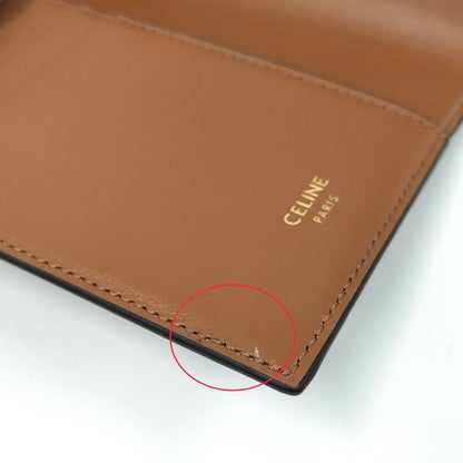 Celine Passport Case Triomphe Leather Brown — view 7