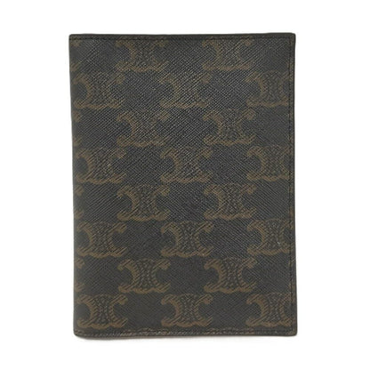 Celine Passport Case Triomphe Leather Brown