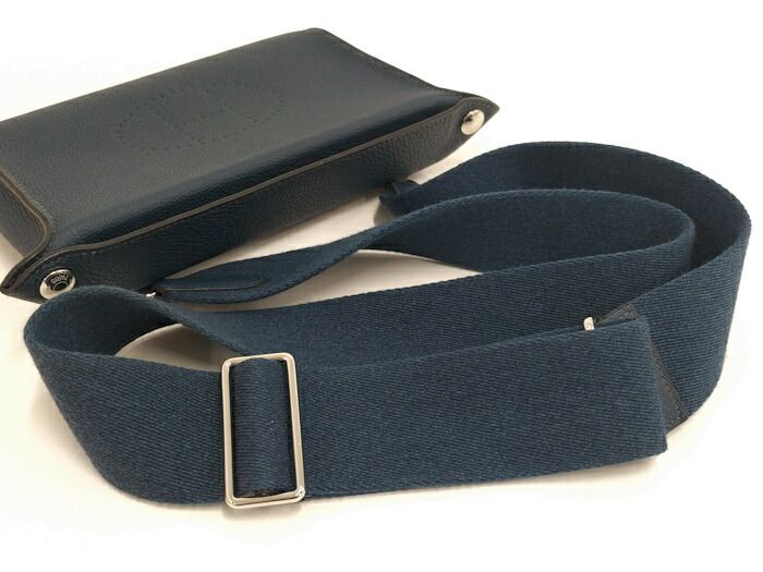 Hermes Vidoposh Shoulder Bag Togo Navy — view 6