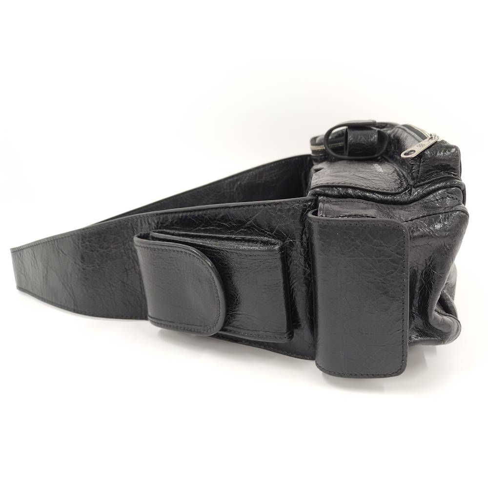 Balenciaga Super Business Shoulder Bag Leather Black — view 6