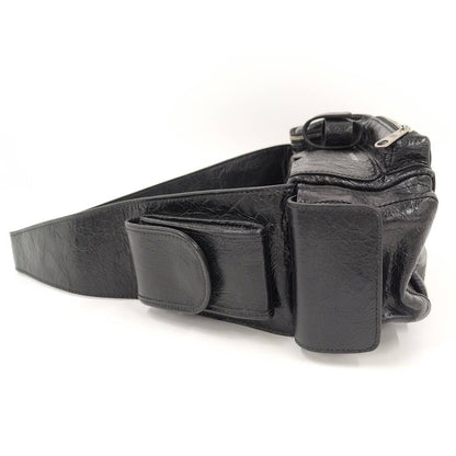 Balenciaga Super Business Shoulder Bag Leather Black — view 6