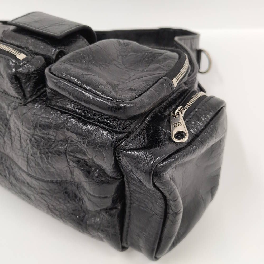Balenciaga Super Business Shoulder Bag Leather Black — view 3