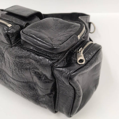 Balenciaga Super Business Shoulder Bag Leather Black — view 3