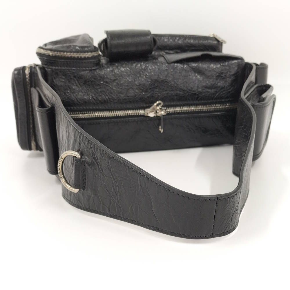 Balenciaga Super Business Shoulder Bag Leather Black — view 4
