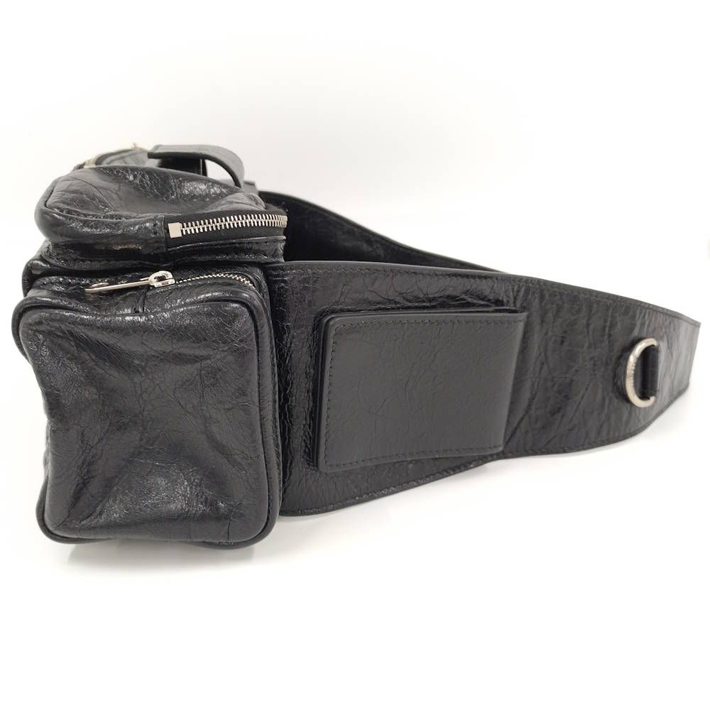 Balenciaga Super Business Shoulder Bag Leather Black — view 5