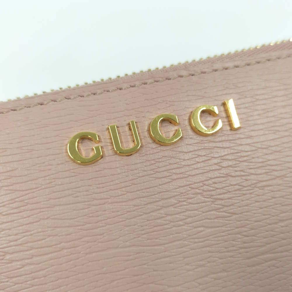 Gucci Script Coin Case Leather Pink — view 5