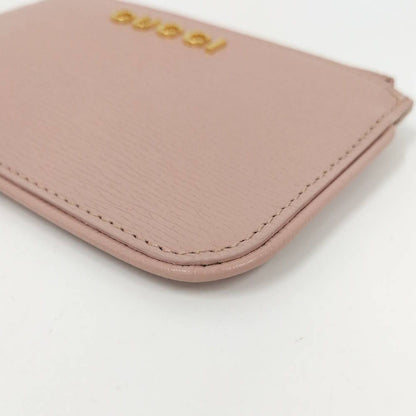 Gucci Script Coin Case Leather Pink — view 3