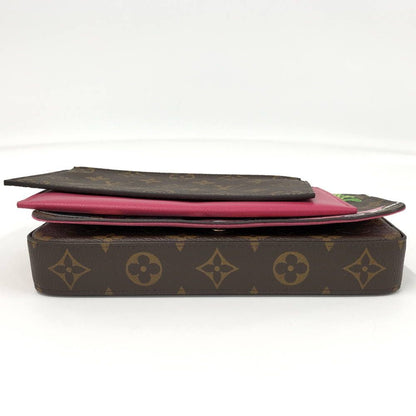 Louis Vuitton Pochette Felicie Shoulder Bag Monogram Vivienne Brown Multicolor — view 5