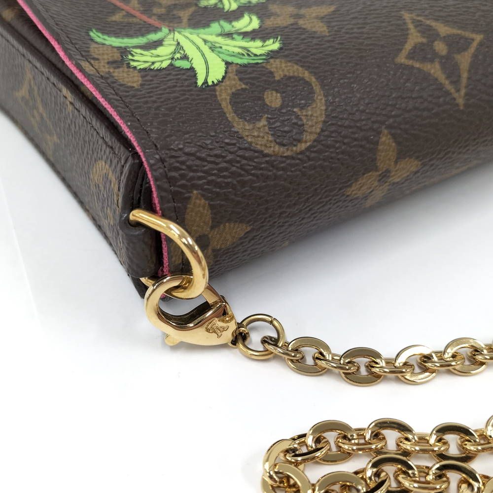 Louis Vuitton Pochette Felicie Shoulder Bag Monogram Vivienne Brown Multicolor — view 6