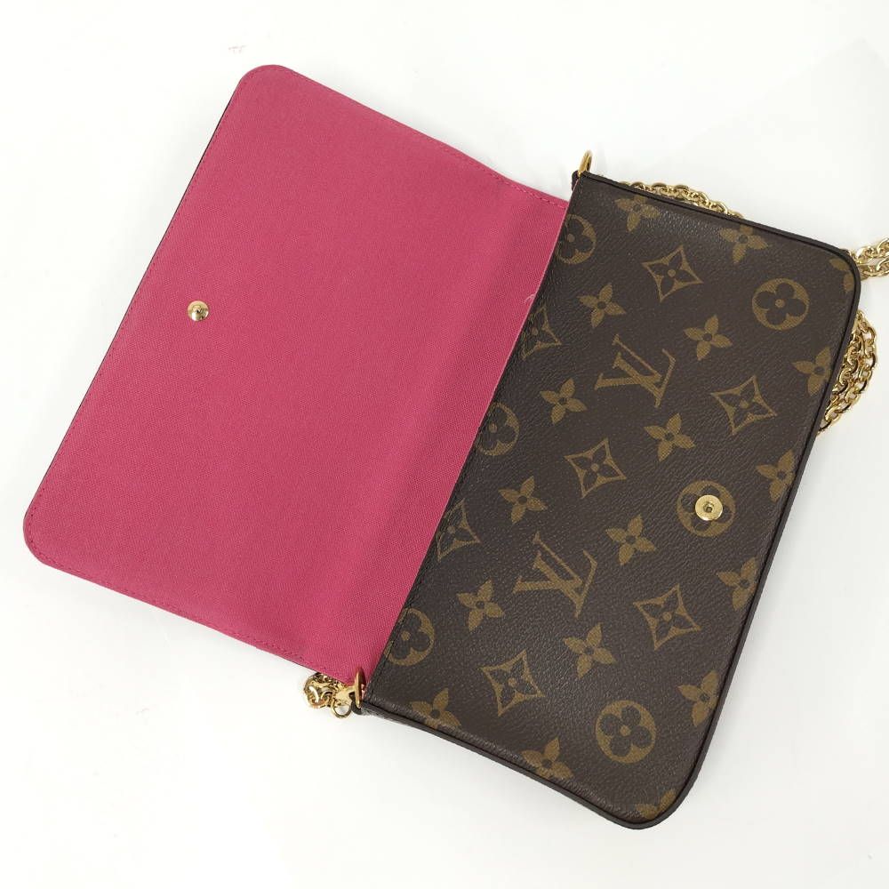 Louis Vuitton Pochette Felicie Shoulder Bag Monogram Vivienne Brown Multicolor — view 7