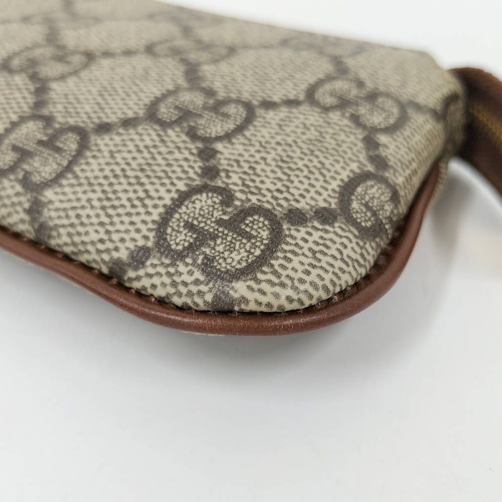 Gucci Coin Case GG Supreme Coating Brown — view 3