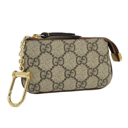 Gucci Coin Case GG Supreme Coating Brown
