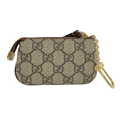 Gucci Coin Case GG Supreme Coating Brown — view 2