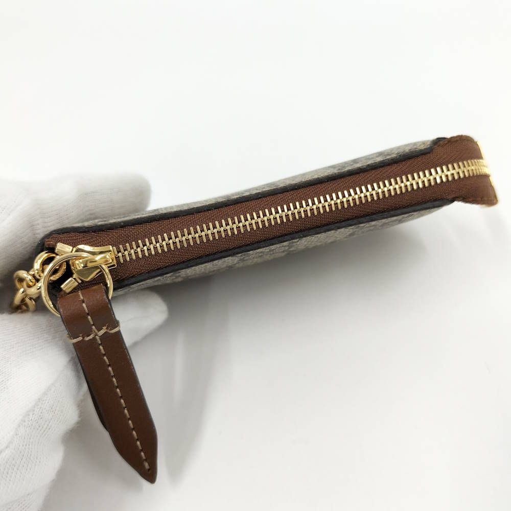 Gucci Coin Case GG Supreme Coating Brown — view 6