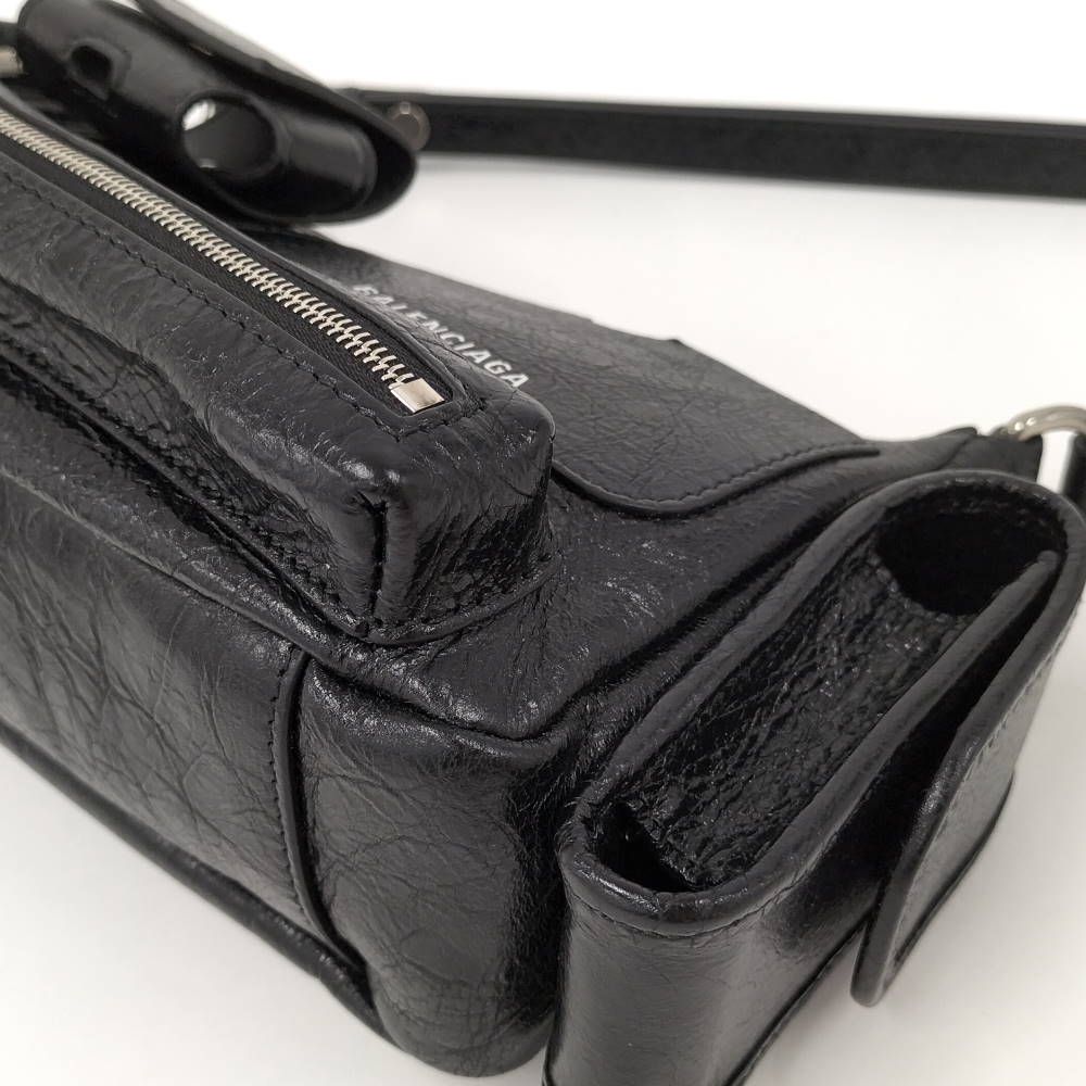 Balenciaga Super Business Shoulder Bag Leather Black — view 3
