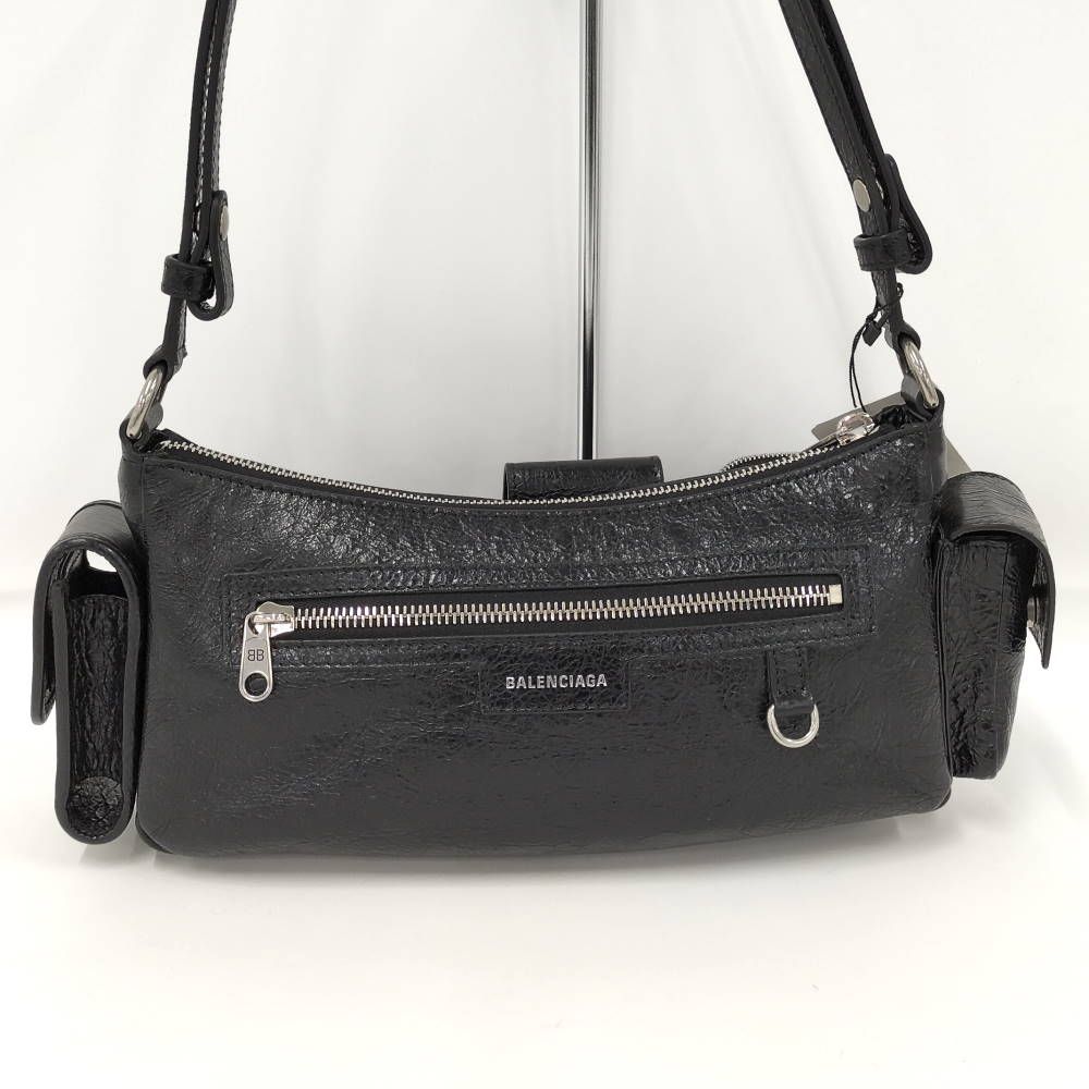 Balenciaga Super Business Shoulder Bag Leather Black — view 2