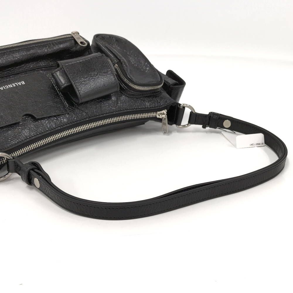 Balenciaga Super Business Shoulder Bag Leather Black — view 4