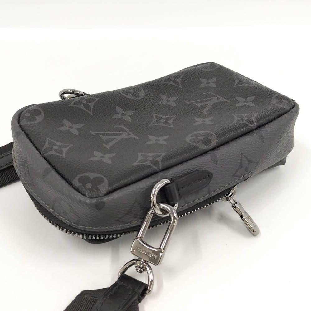 Louis Vuitton Double Phone Pouch Monogram Eclipse Reverse — view 7