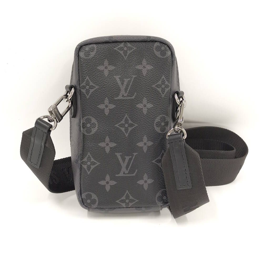 Louis Vuitton Double Phone Pouch Monogram Eclipse Reverse — view 2