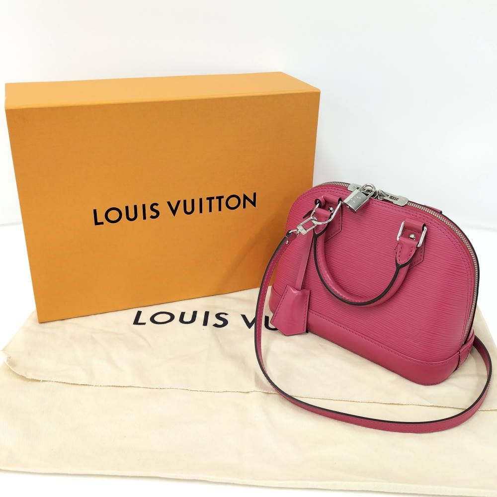 Louis Vuitton Alma BB 2-Way Handbag Epi Leather Hot Pink — view 9