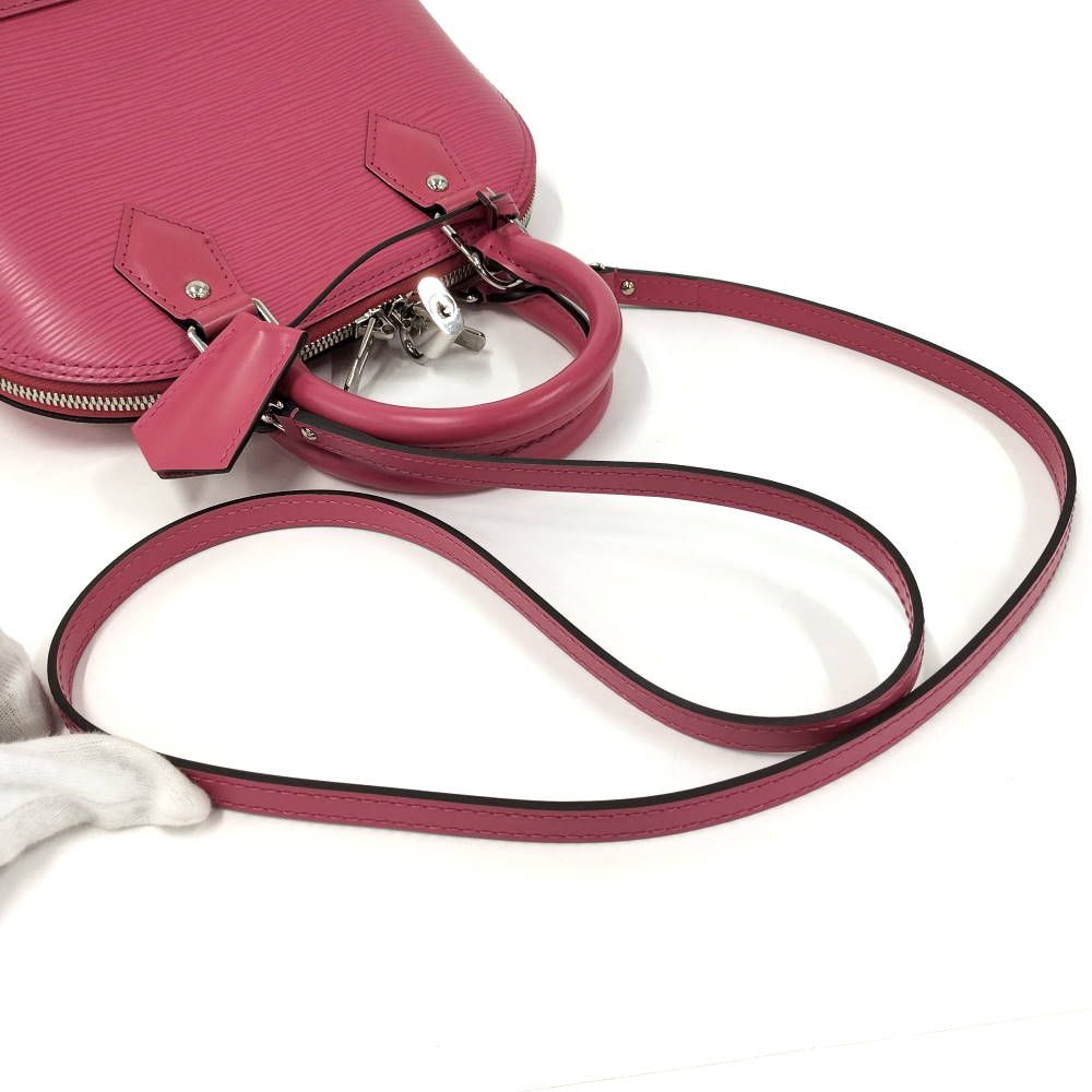 Louis Vuitton Alma BB 2-Way Handbag Epi Leather Hot Pink — view 4