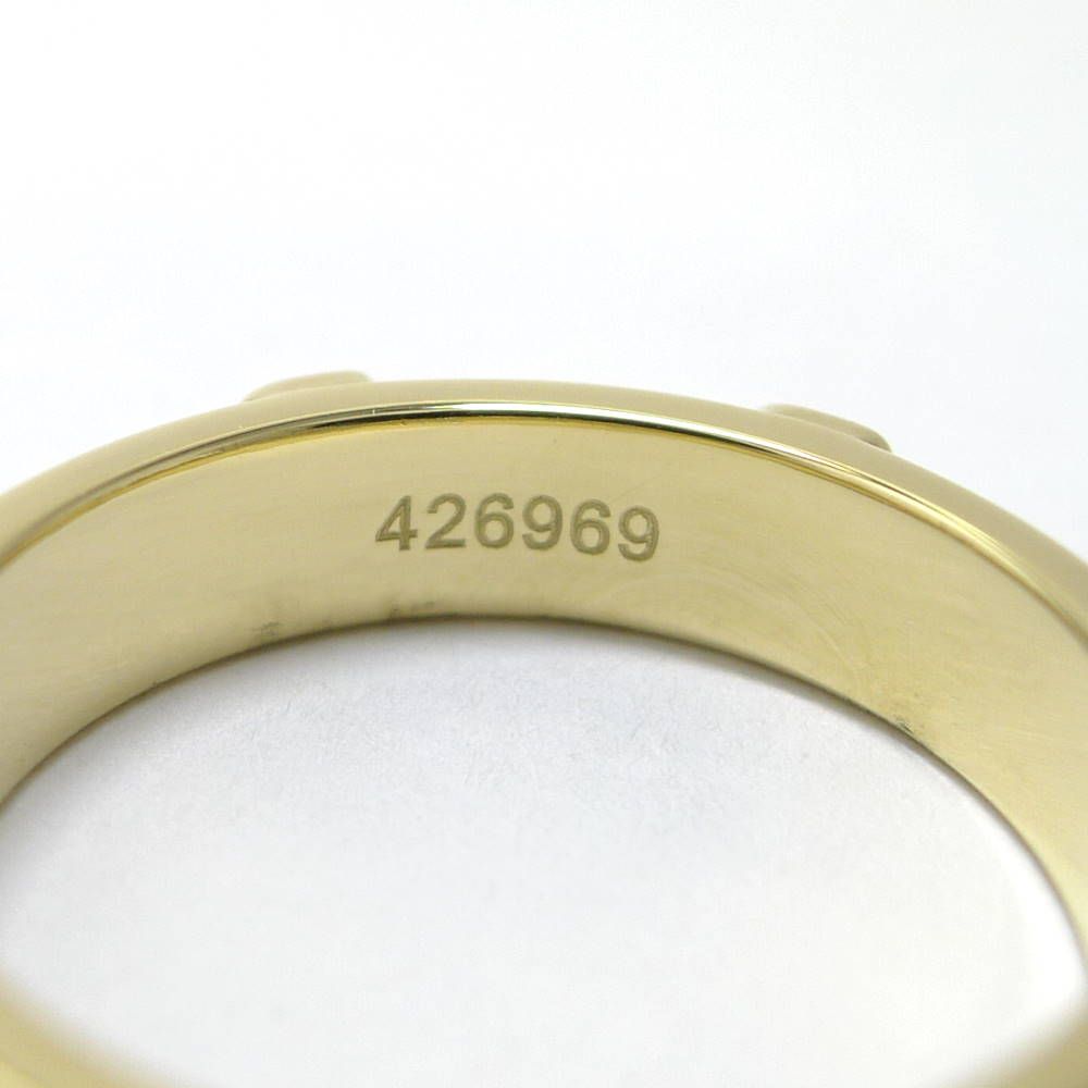 Harry Winston Ring HW Logo 18k Yellow Gold — view 6