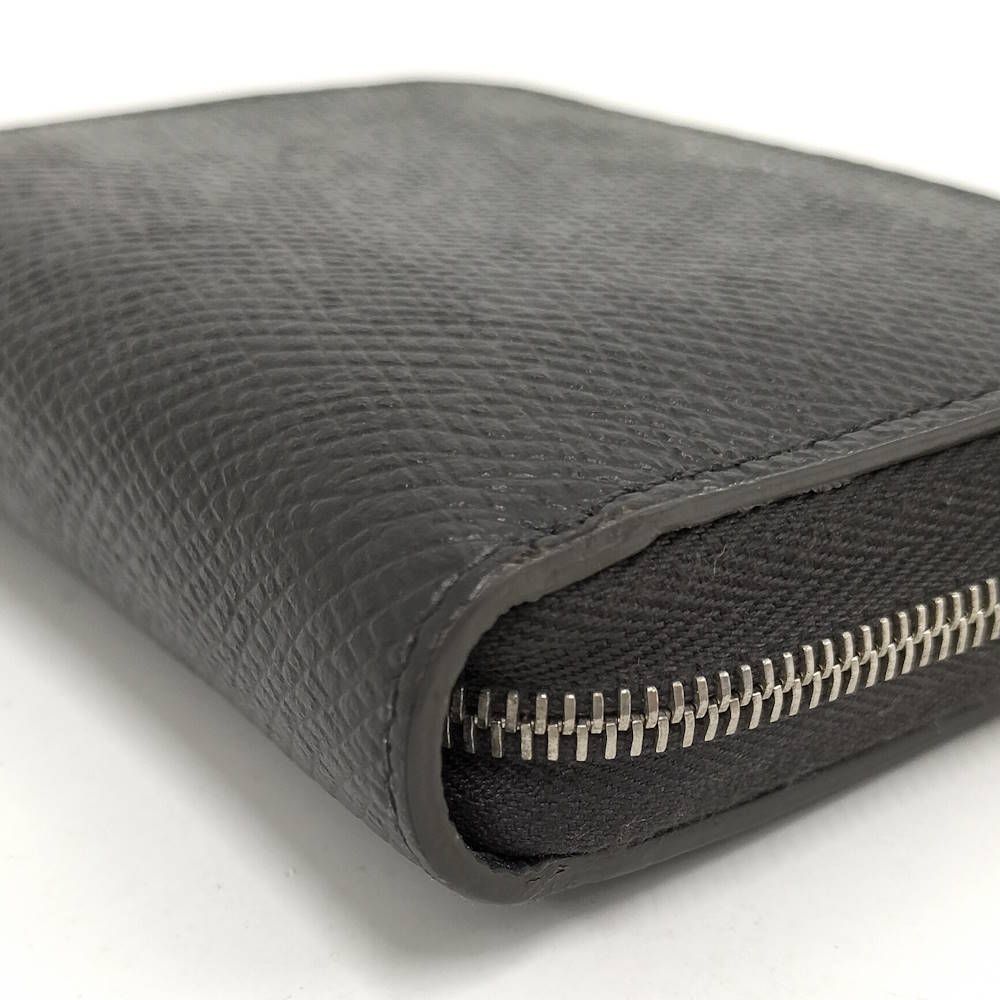 Celine Small Zip Wallet Compact Leather Dark Gray — view 4